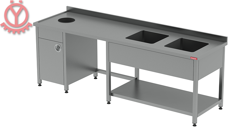 Çalışma Tezgahı / Çift Evyeli