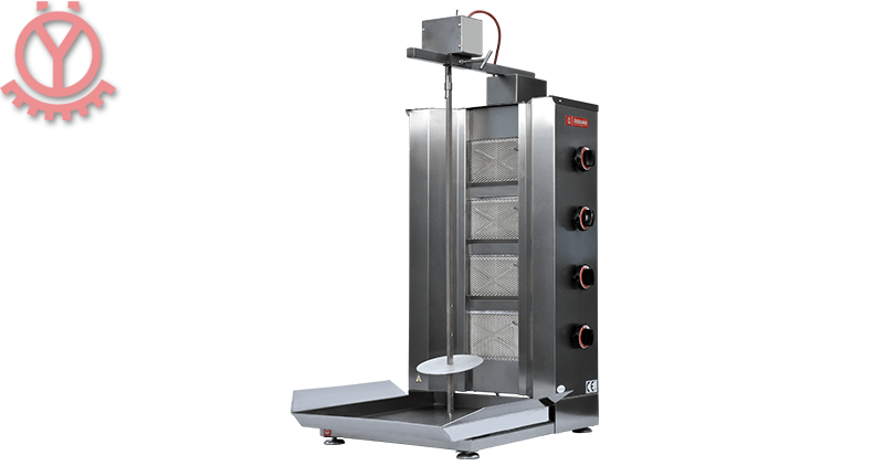 Döner Ocağı / Üstten Motorlu / 4 Radyanlı