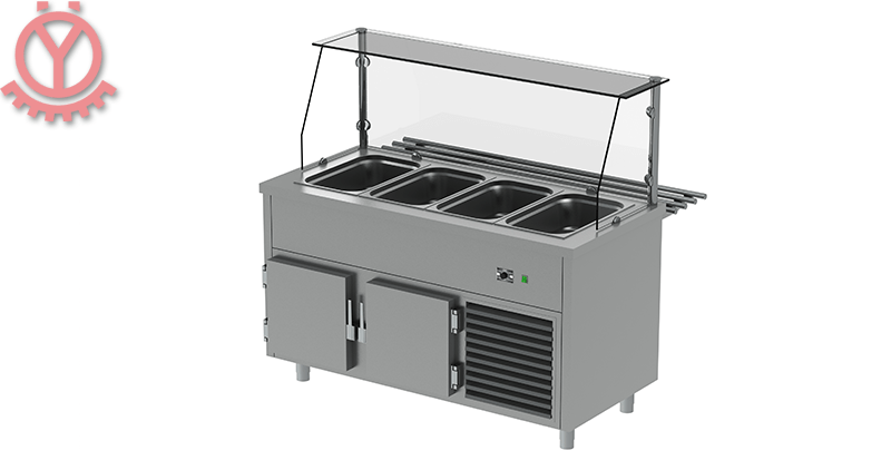 Soğuk Servis Tezgahı / Altı Depo Tip Soğutuculu