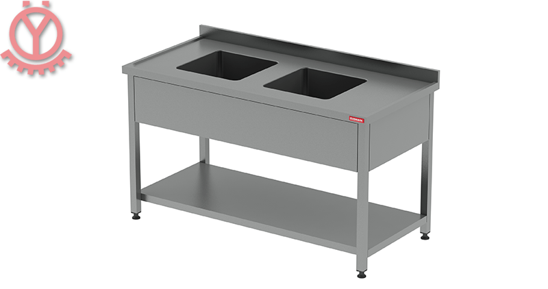 Çalışma Tezgahı / Çift Evyeli