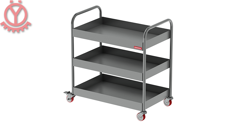 Bulaşık Toplama Arabası / 3 Katlı