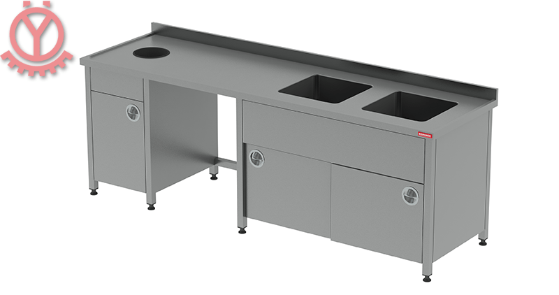 Çalışma Tezgahı / Çift Evyeli