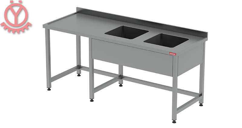 Çalışma Tezgahı / Çift Evyeli